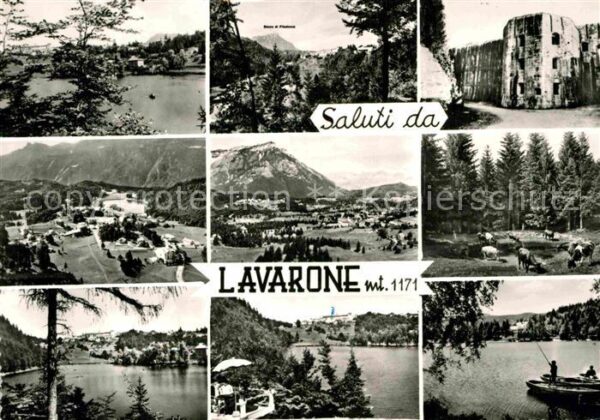 Lavarone Ruine Panorama See Angler