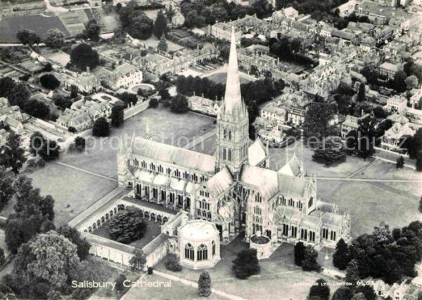 Salisbury Wiltshire Fliegeraufnahme Kathedrale
