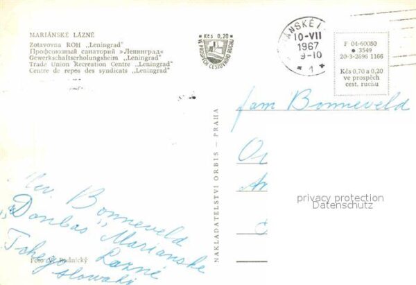Marianske Lazne Gewerkschaftserholungsheim Leningrad – Bild 2
