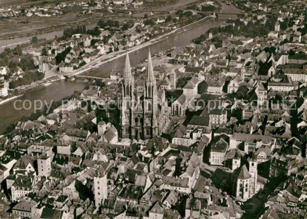 Regensburg Fliegeraufnahme Dom