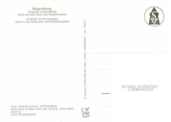 Regensburg Fliegeraufnahme Dom – Bild 2