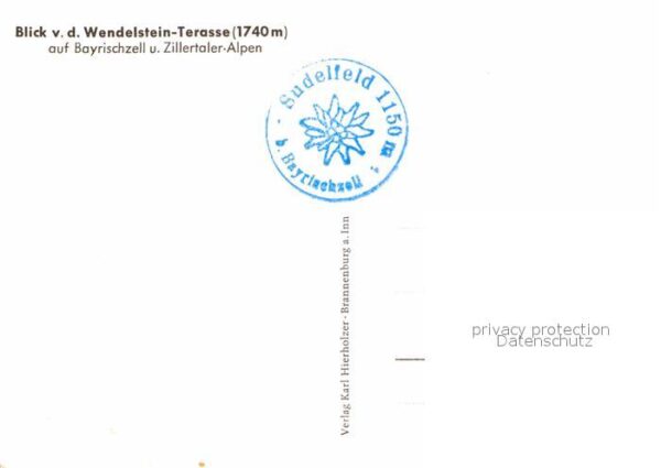 Wendelsteinhaus Blick von der Terrasse auf Bayrischzell – Bild 2