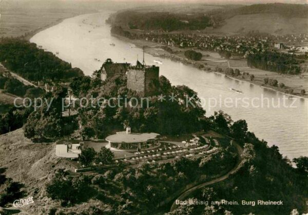 Bad Breisig Fliegeraufnahme Burg Rheineck