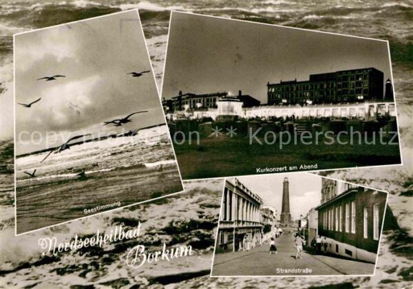 Borkum Seestimmung Kurkonzert am Abend Strands