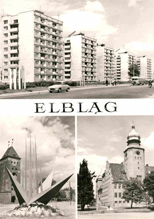 Elblag Wohnsiedlung Kirche Denkmal