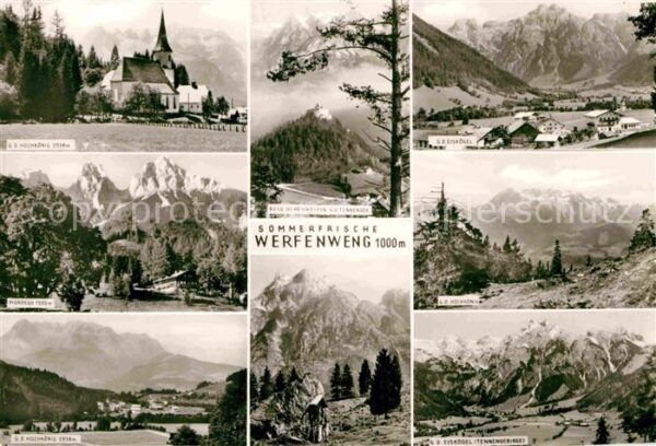 Werfenweng Kirche Panorama Teilansicht