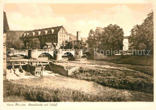 Hann. Muenden Werrabrücke Schloss