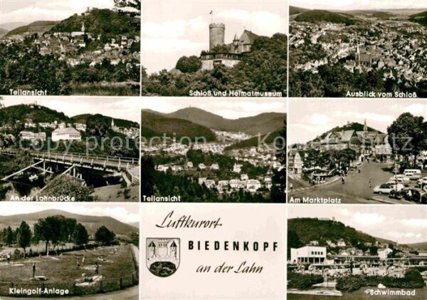 Biedenkopf Teilansicht Schloss Heimatmuseum Marktp