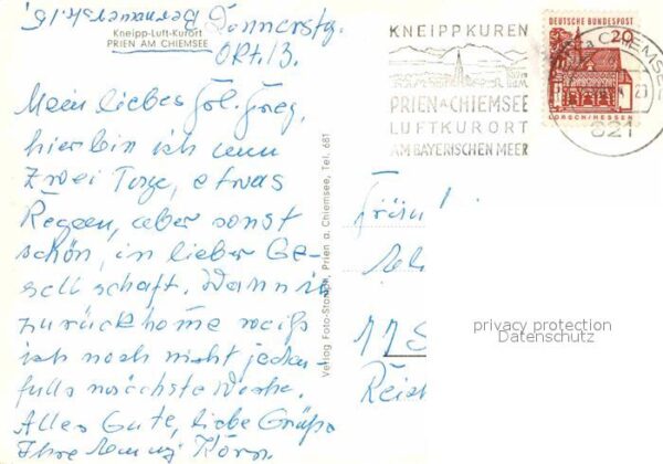 Prien Chiemsee Kurhaus Kirche Platz Seebad – Bild 2