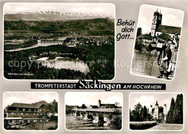 Bad Saeckingen Bergsee Sankt Marienhaus Historische Ho