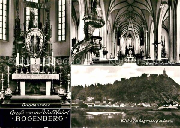 Bogenberg Niederbayern Wallfahrtskirche Gnadenaltar Inneres Te