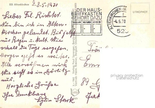 Altenkirchen Westerwald Ehrenmal Katholische Kirche Kölner Stra – Bild 2