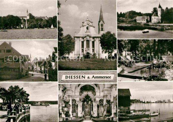 Diessen Ammersee Kircheninneres Hafen Kapelle Teilansich