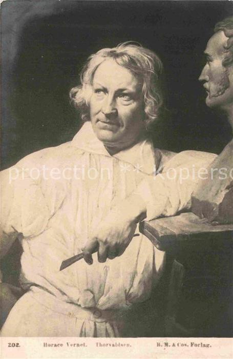 Kuenstlerkarte Horace Vernet Thorvaldsen