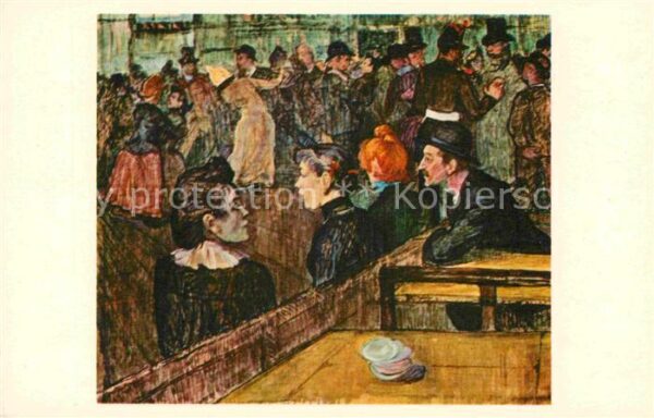 Kuenstlerkarte Moulin de la Galette Henri de Toulouse-