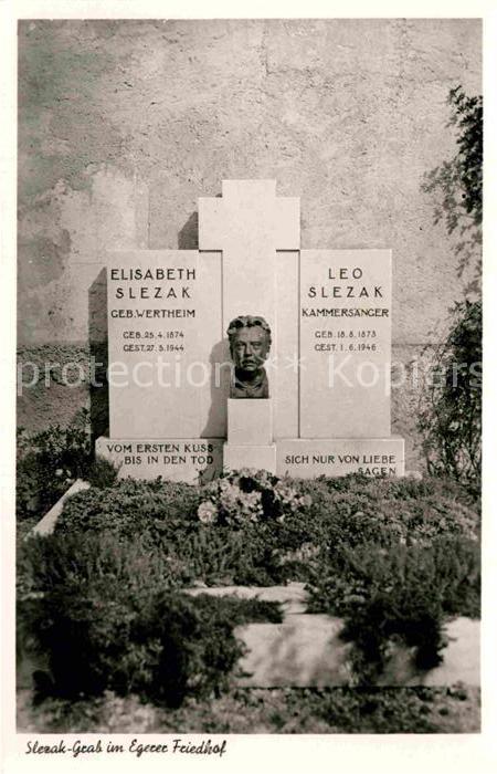 Tod Slezak-Grab Egerer Friedhof