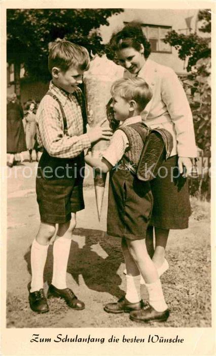 Kinder Child Enfants Schulanfang Glückwunsch Schultüte