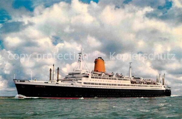 Dampfer Oceanliner T.S. Bremen