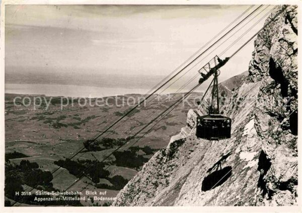 Seilbahn Säntis Appenzeller-Mittelland Bodensee