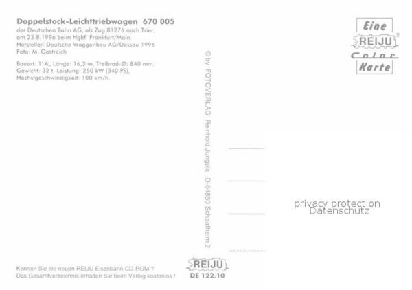 Lokomotive Doppelstock-Leichttriebwagen 670005 Deu – Bild 2