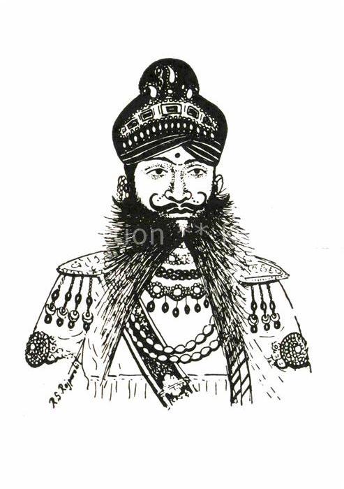 Kuenstlerkarte R.S. Rajpurohit Bundi Style Head Gears
