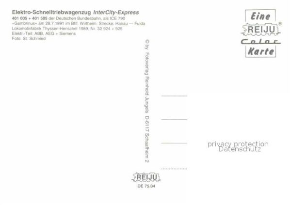 Eisenbahn Elektro-Schnelltriebwagenzug InterCity- – Bild 2