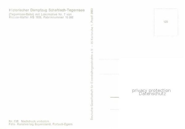 Lokomotive Historischer Dampfzug Schaftlach-Tegern – Bild 2
