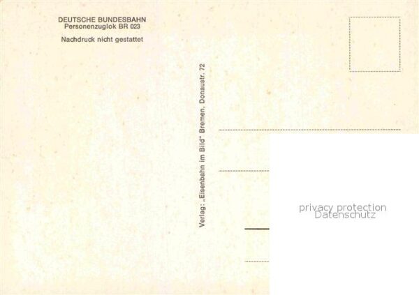 Lokomotive Personenzuglok 023089-6 Deutsche Bundes – Bild 2