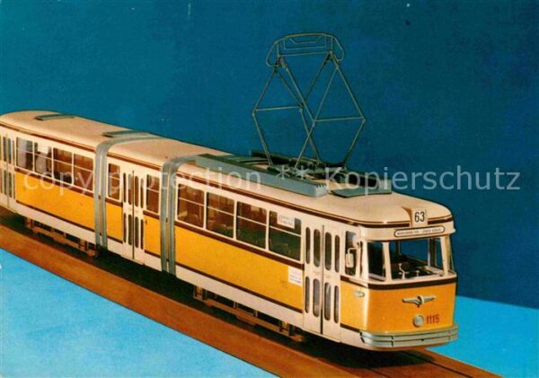 Strassenbahn Grossraum-Gelenkstrassenbahnwagen Budap