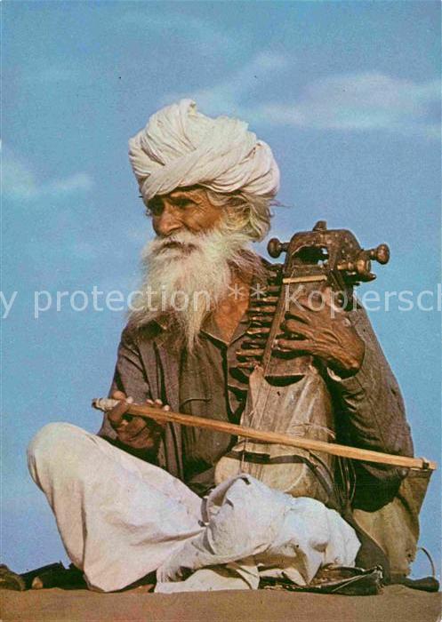 Typen Indien Old Sarangi Player Rejasthan