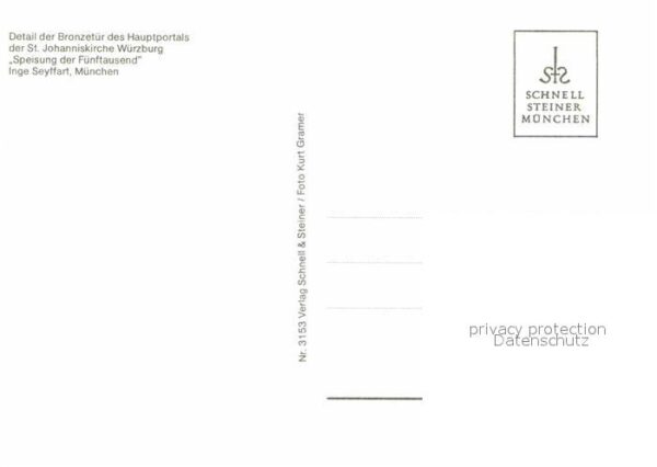 Religion Bronzetür Hauptportal St. Johanniskirch – Bild 2