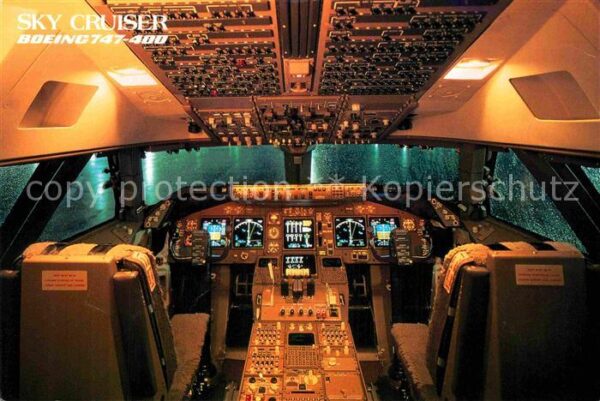 Flugzeuge Zivil Japan Airlines Boeing 747-400 Cockpit