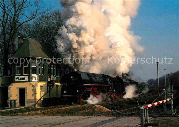 Lokomotive 01531 und 01519 Bahnhof Plaue