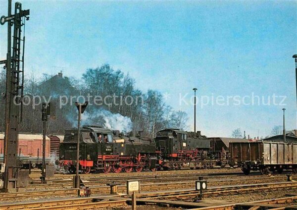 Lokomotive Güterzugdampflokomotive 861141 Bahnhof