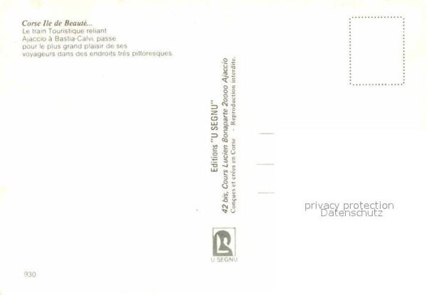 Eisenbahn Train Touristique Ajaccio a Bastia-Calv – Bild 2