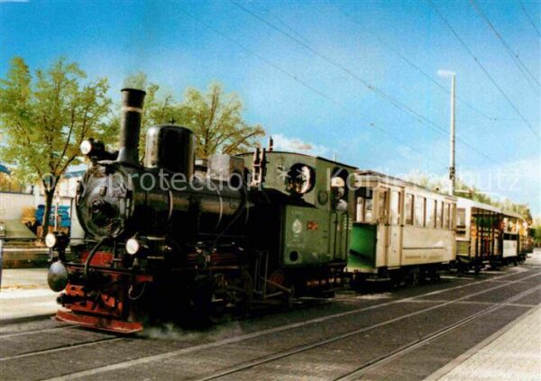 Lokomotive Dampf-Strassenbahnzug Darmstadt