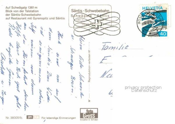 Seilbahn Säntis Schwägalp Talstation Restaurant – Bild 2