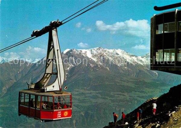 Seilbahn Laax Flims Crap S. Gion Panorama-Restau