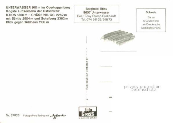 Seilbahn Unterwasser Obertoggenburg Iltios Chäse – Bild 2