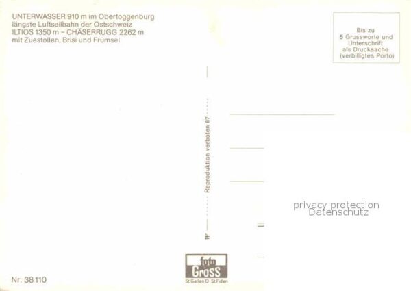 Seilbahn Chäserrugg Unterwasser Obertoggenburg I – Bild 2