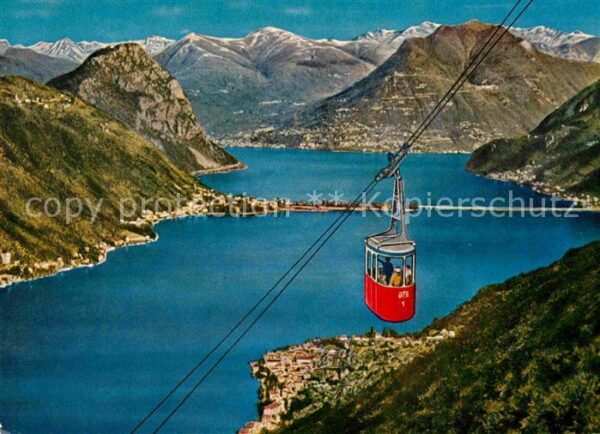 Seilbahn Serpiano Luganersee San Salvatore Monte