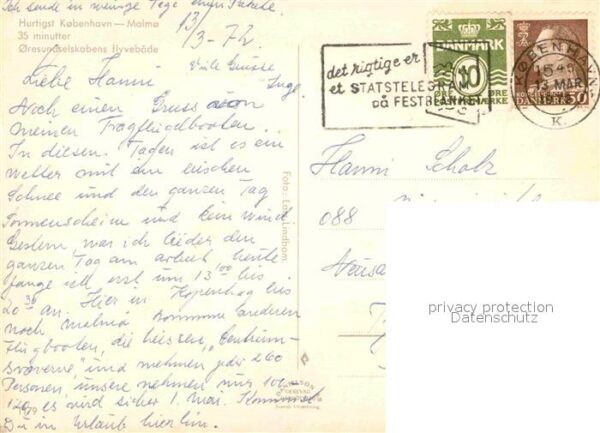 Motorschiffe Hurtigst Kobenhavn-Malmo – Bild 2