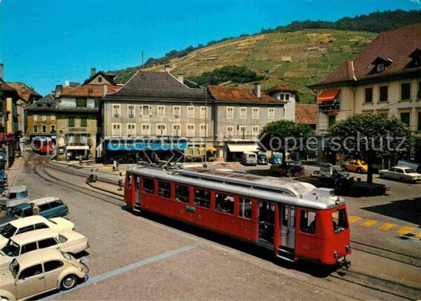 Strassenbahn Bex-les-Bains Place du Marche