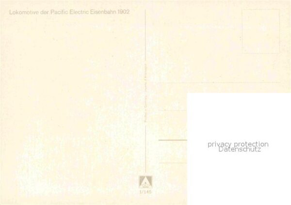 Lokomotive Pacific Electric Eisenbahn 1902 – Bild 2