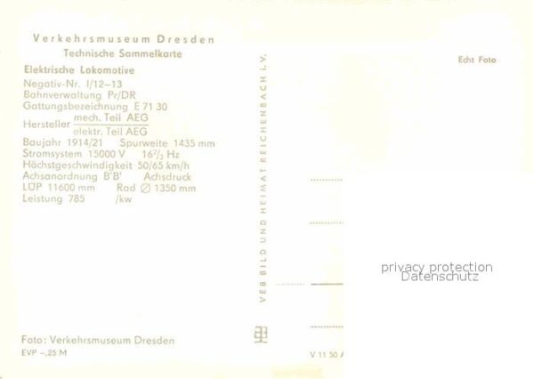 Lokomotive Elektrische Lokomotive E71 30 – Bild 2