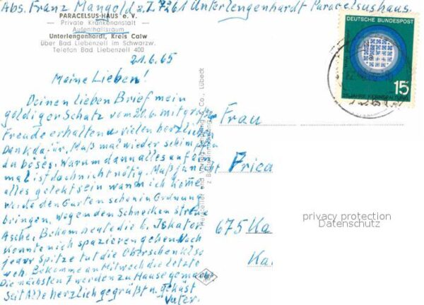 Klavier Paracelus-Haus Krankenanstalt Aufenthal – Bild 2