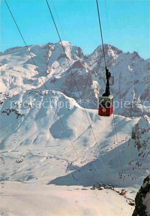 Seilbahn Funivia Passo Pordoi Marmolada Dolomiti