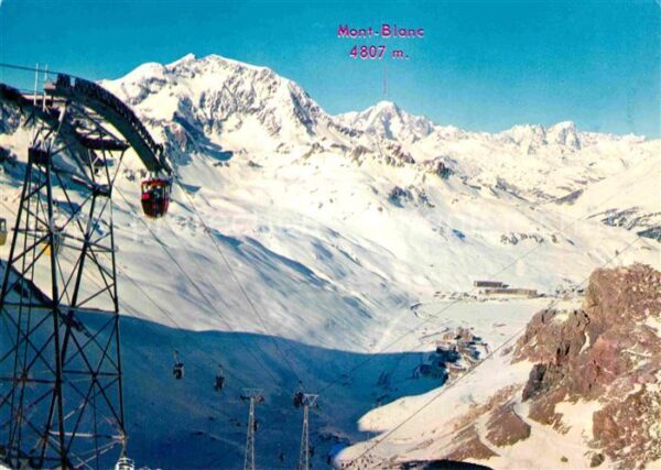 Seilbahn Grande Motte Mont Blanc Tignes Savoie