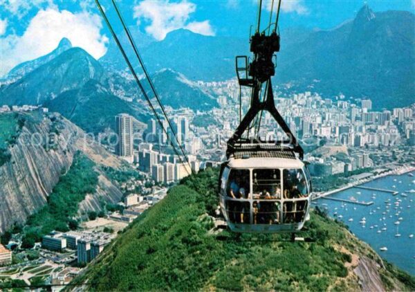 Seilbahn Rio de Janeiro Brasil Bondinho Aereo Pa