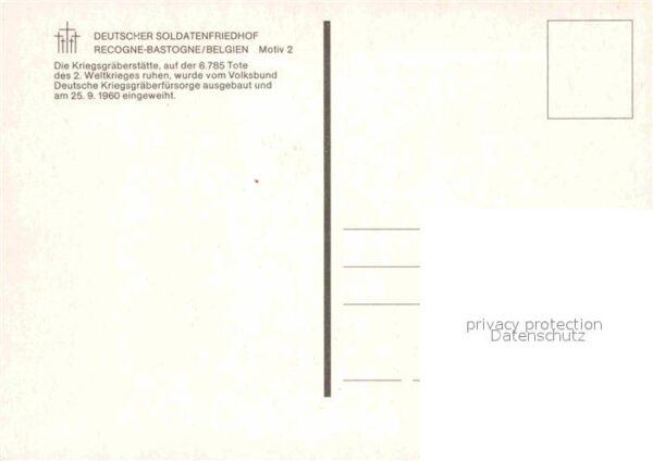 Friedhof Deutscher Soldatenfriedhof Recogne-Bast – Bild 2